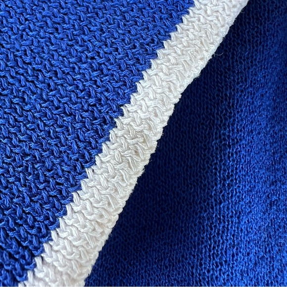 Isabel Marant Etoile Darcy Knit Track Jacket Full Zip Royal Blue White Medium - Picture 15 of 16